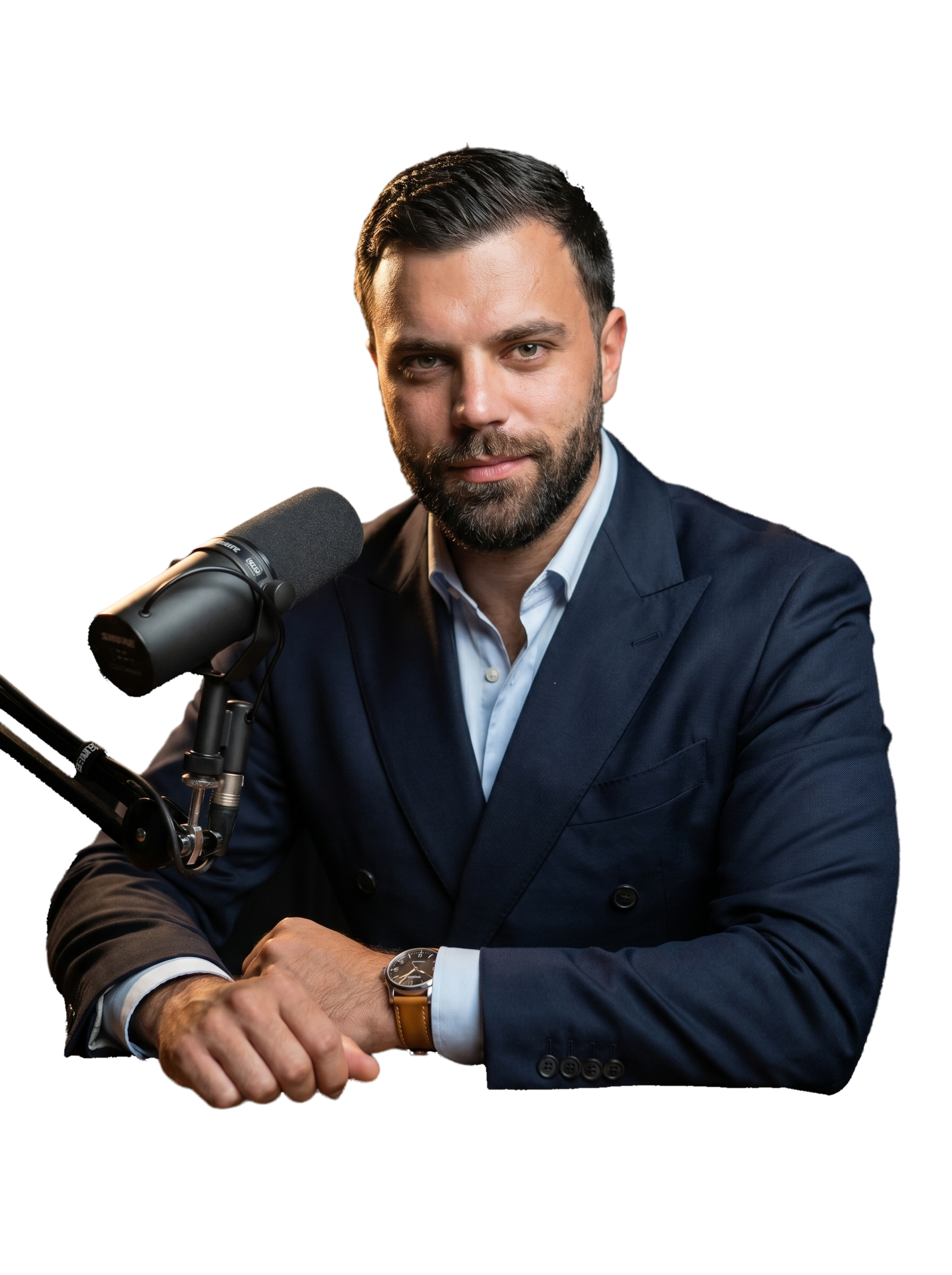 Mario Costa hosting the Costa Global Capital podcast